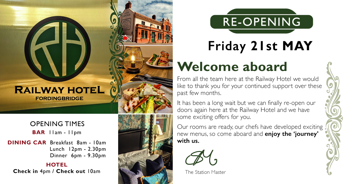 Re-Opening Friday 21st May